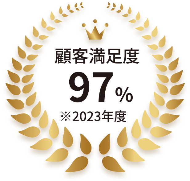 顧客満足度97%