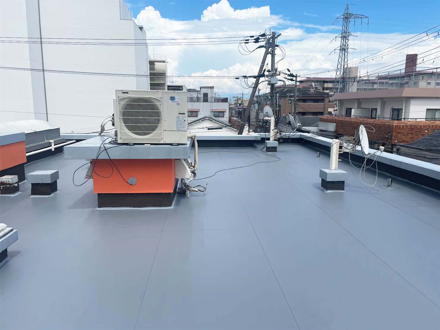 マンション 屋上防水工事 事例