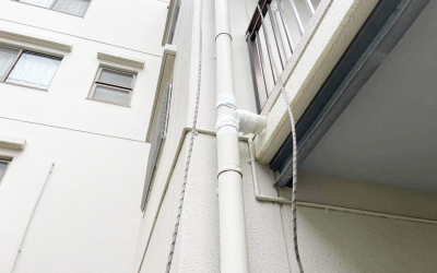 マンション ⾬樋補修⼯事 事例