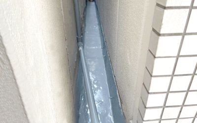 マンション 塀コア抜き・防水工事 事例
