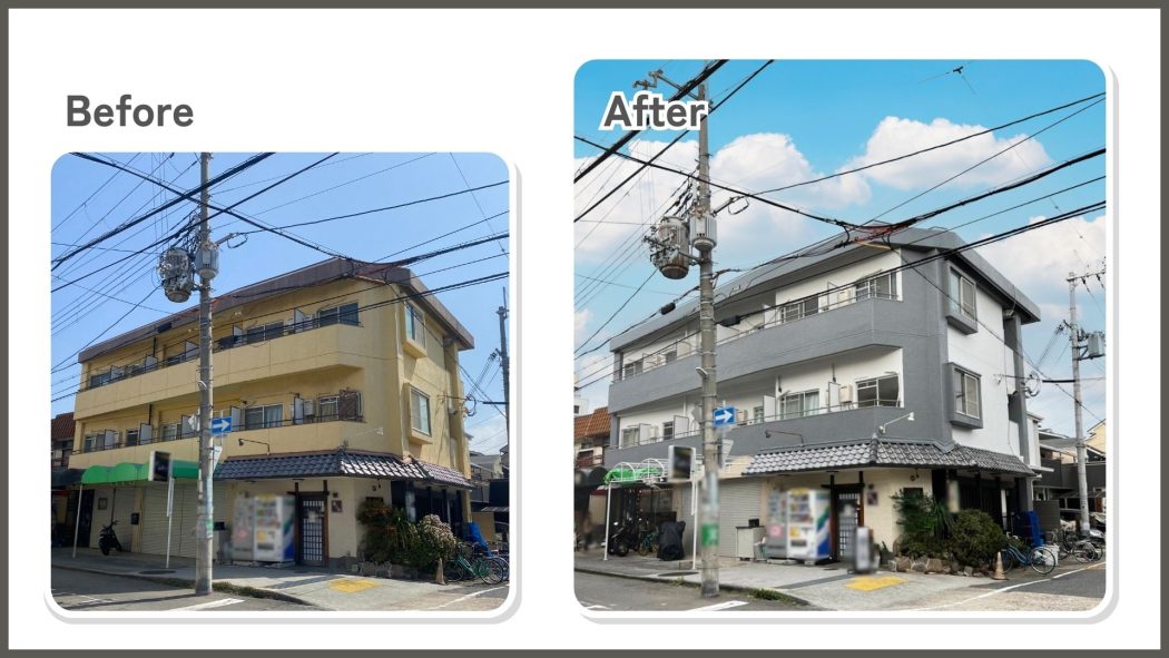 トゥインクルワールド施工事例：兵庫県西宮市里中町 マンション 外壁改修工事