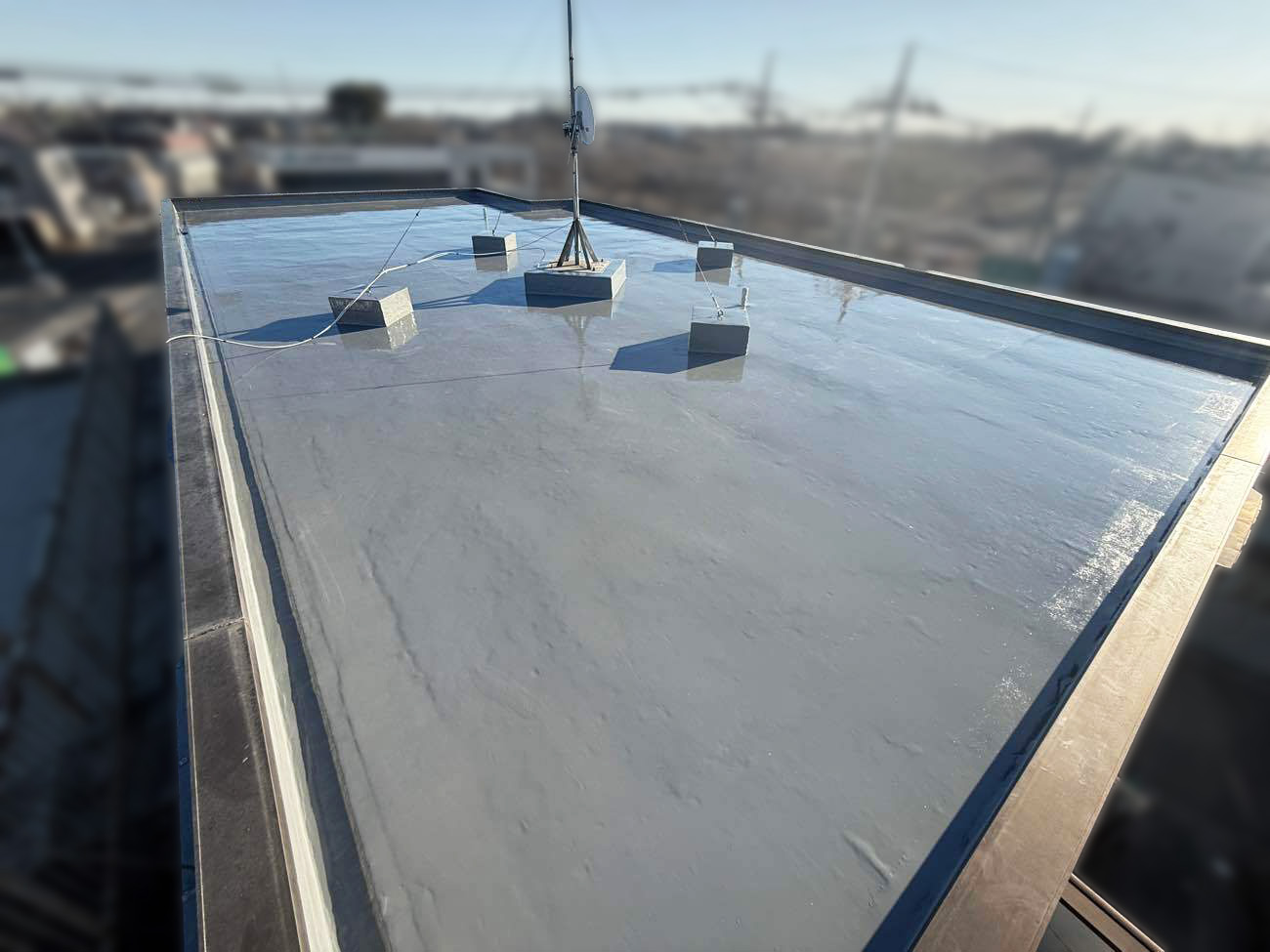 マンション：屋上防水工事 施工事例