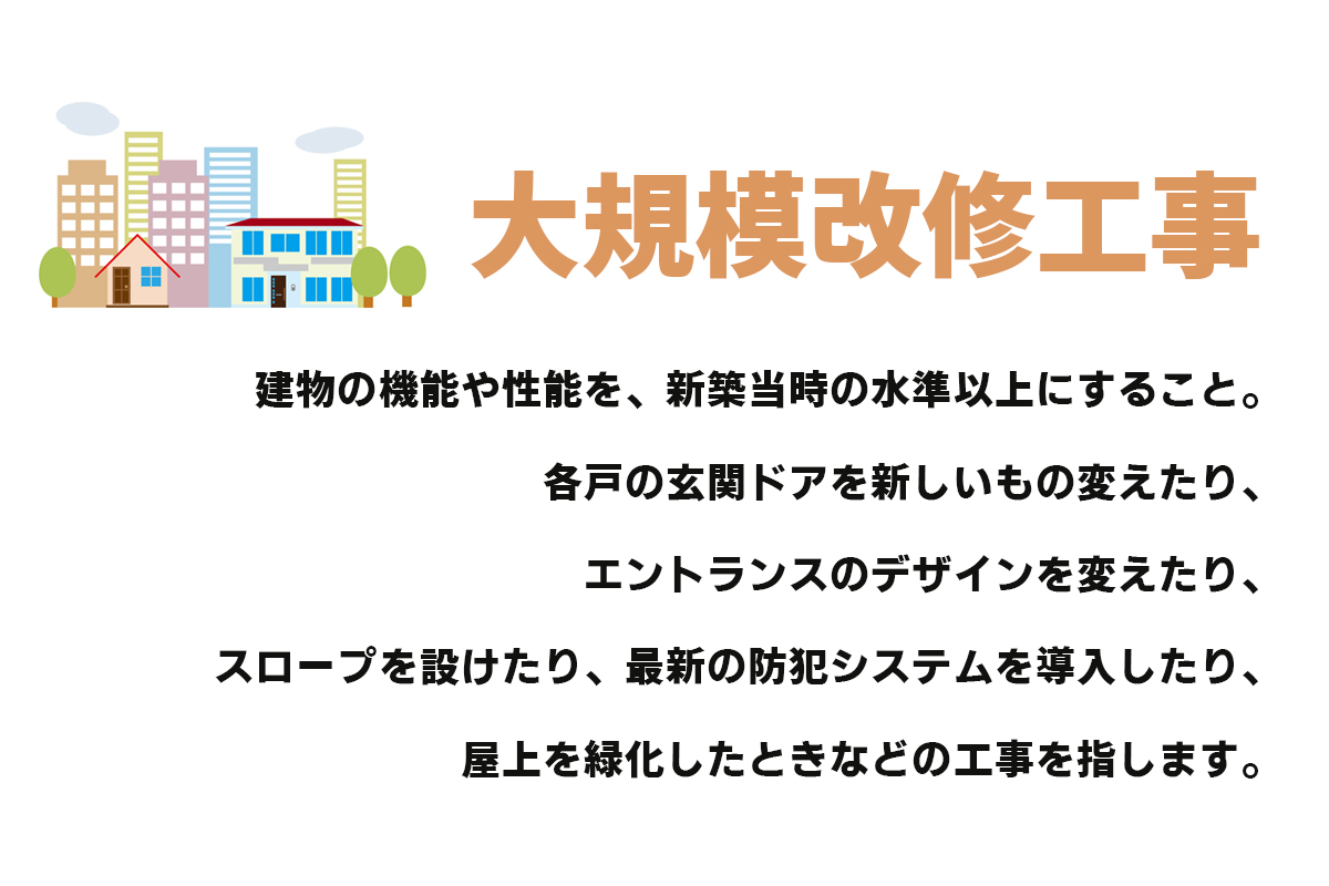 修繕と改修の違い 大規模修繕ならトゥインクルワールド株式会社